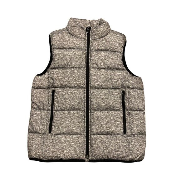 Gap Kids Gray and Black Puffer Vest - Size Medium (8-9) - Like New! - Picture 1 of 2